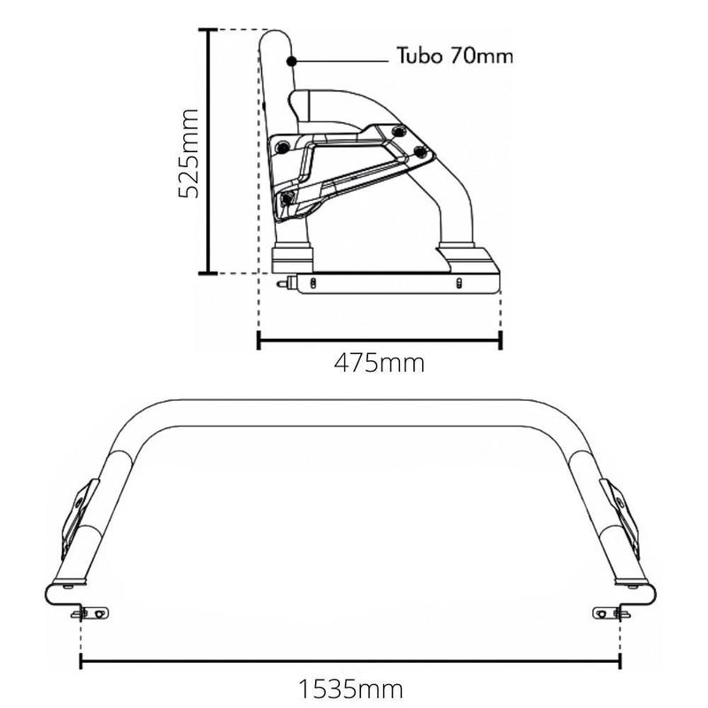 Santo Antônio Toyota Hilux 2016 a 2023 Cromado Bepo B4 B1503